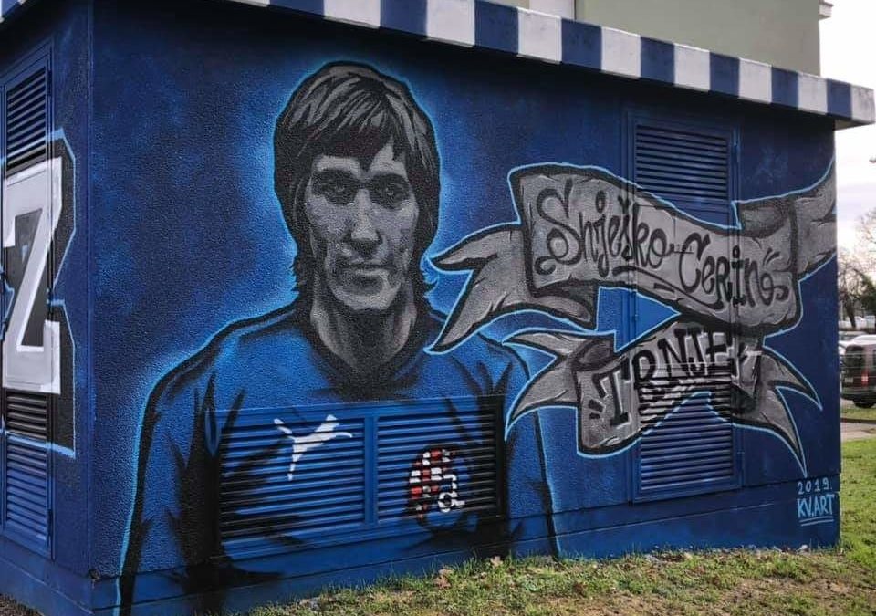 MURAL U ČAST DINAMOVOM VELIKANU: Da se ne zaboravi Snješko Cerin, kralj kaznenog prostora